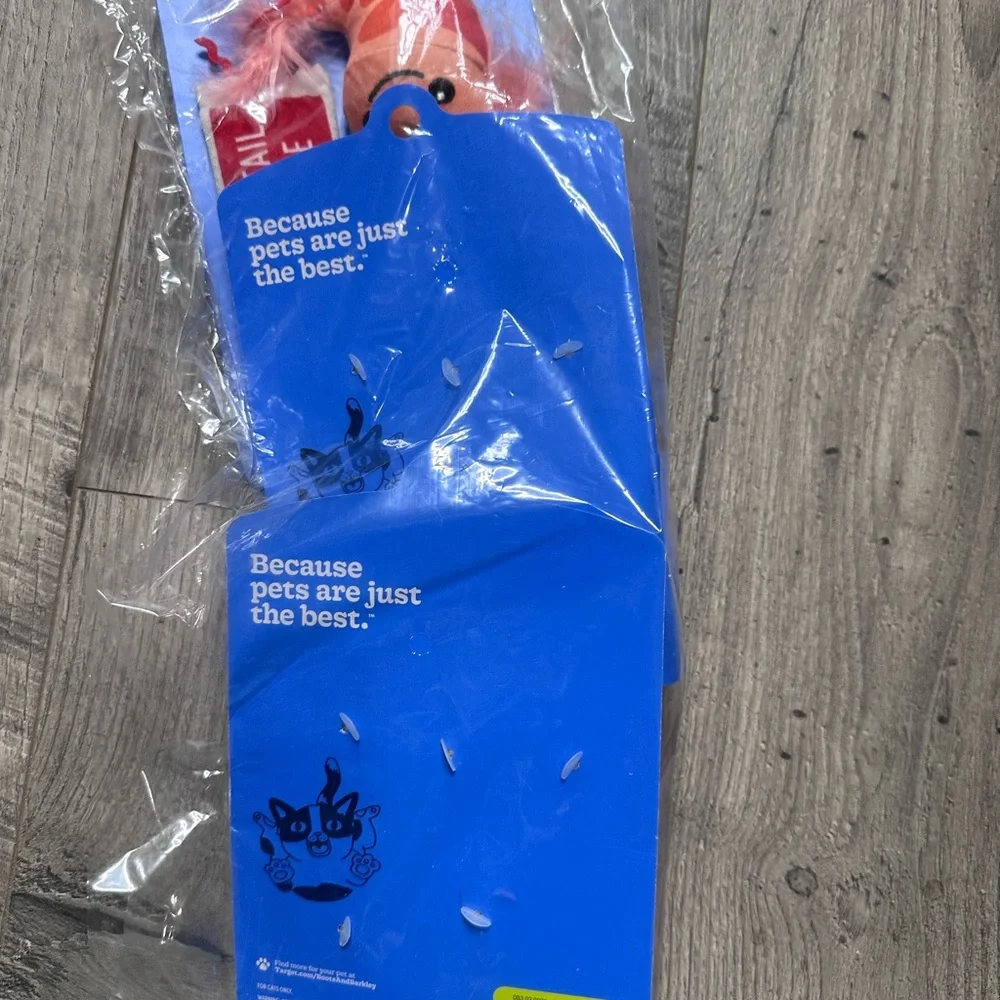 Boots & Barkley Shrimp Catnip Plush Toy Set with Cocktail Sauce 3 sets